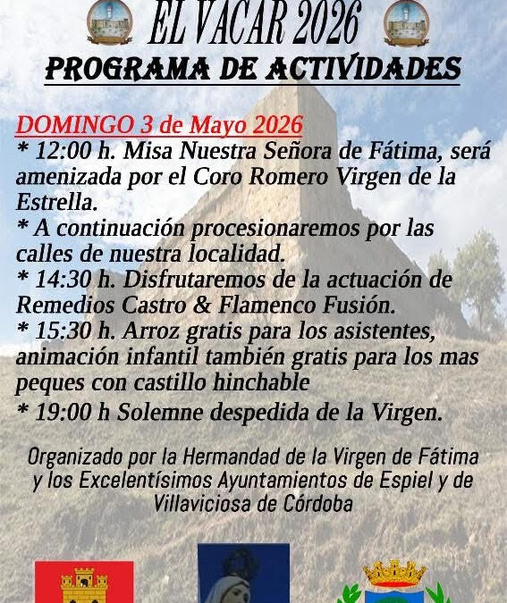 El Vacar se prepara para vivir la Romería de la Virgen de Fátima