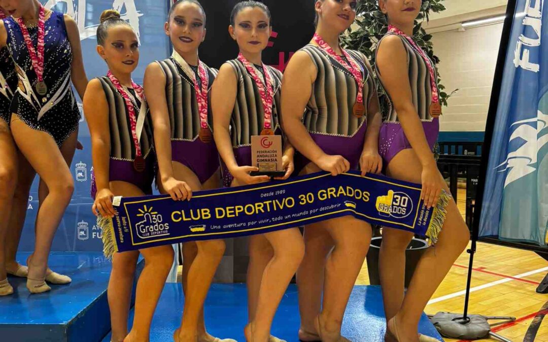 El Club Deportivo 30 Grados logra un bronce andaluz en gimnasia rítmica