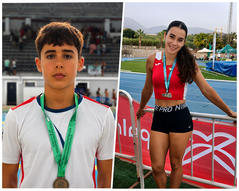 Natalia Caballero se proclama campeona de Andalucía Sub-23 y Manuel Carrasco logra el bronce andaluz en natación