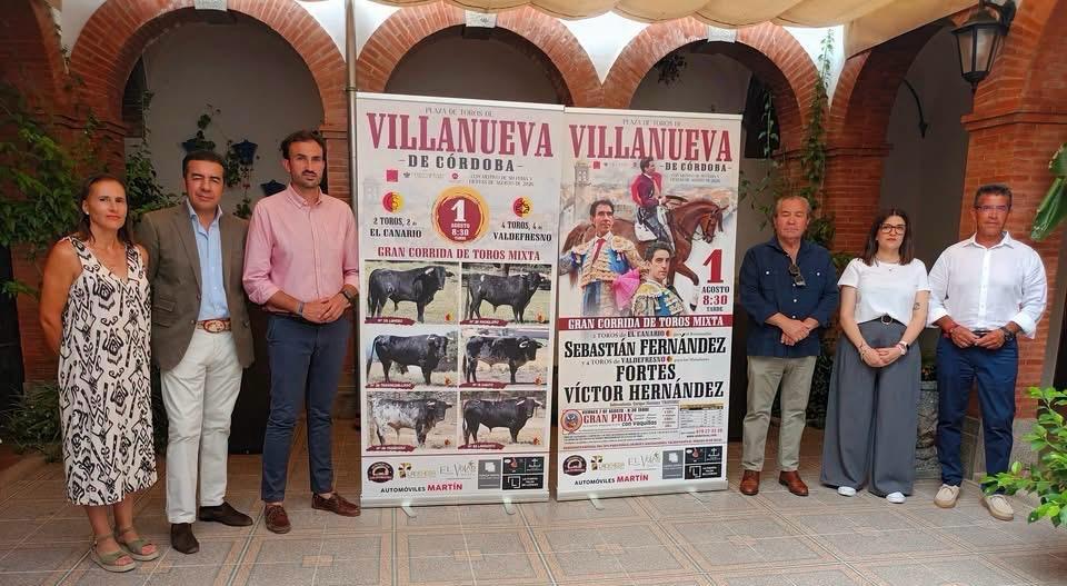 Villanueva de Córdoba presenta un atractivo cartel taurino para su Feria y Fiestas de Agosto 2026