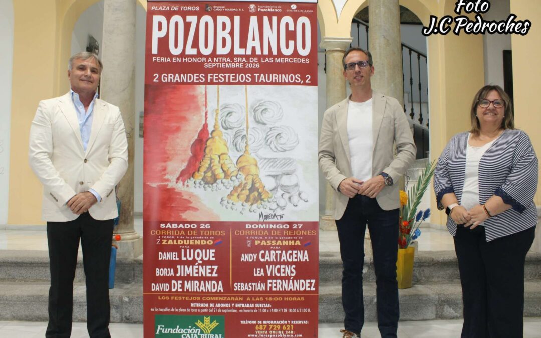 Pozoblanco presenta un cartel taurino de primer nivel para su Feria de las Mercedes