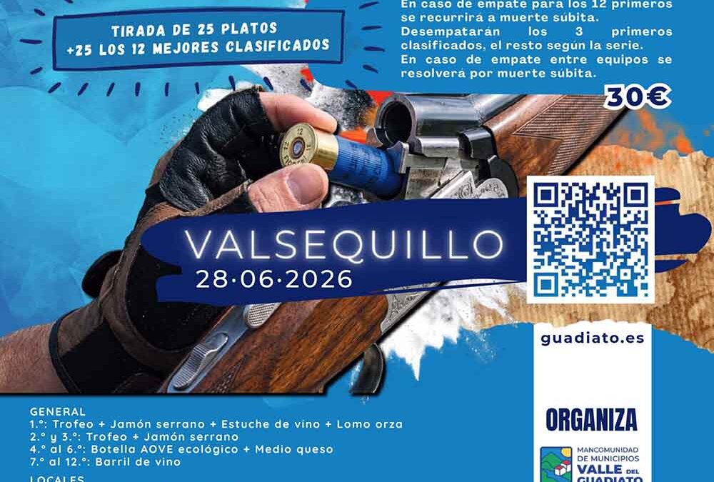 Valsequillo acogerá el XVIII Campeonato Comarcal Valle del Guadiato de Tiro al Plato el próximo 28 de junio