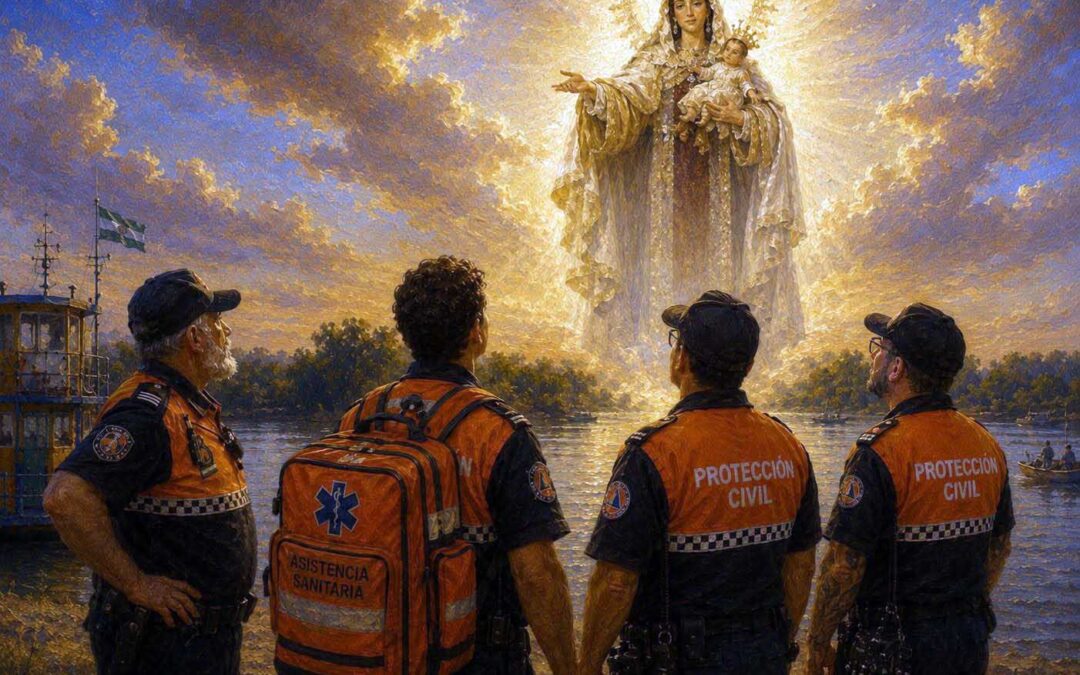 DONDE UNA BARRIADA ABRAZA A LA VIRGEN Y EL CORAZÓN NARANJA LATE MÁS FUERTE 