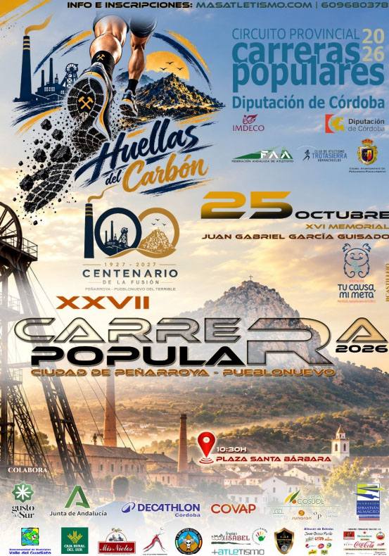 Peñarroya-Pueblonuevo prepara su XXVII Carrera Popular, que se celebrará el 25 de octubre