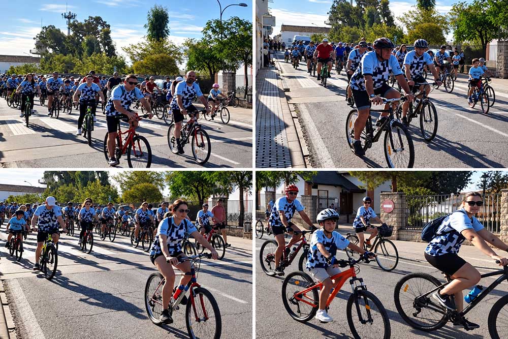 Mas de 300 vecinos recorren Peñarroya-Pueblonuevo en el XXXVII Día de la Bicicleta