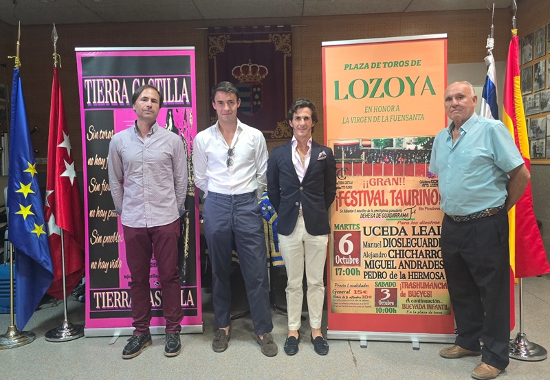 Lozoya presenta un festival taurino para el 6 de octubre en honor a la Virgen de Fuensanta