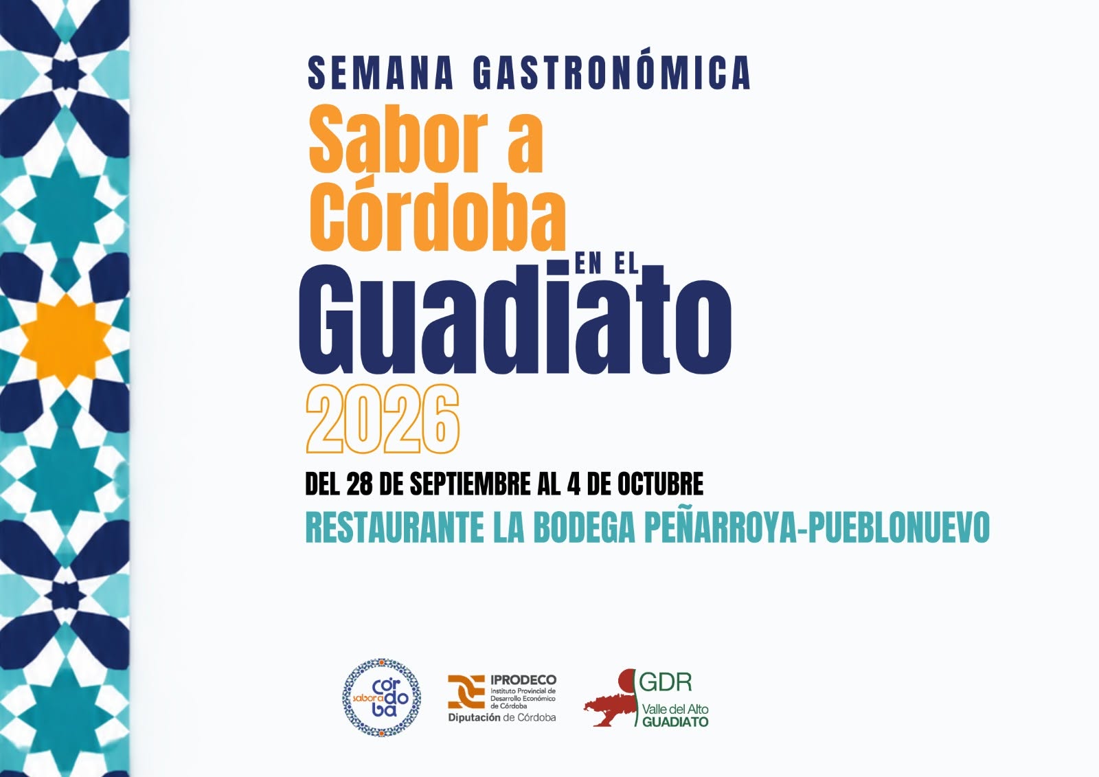 La Bodega acoge la Semana Gastronómica «Sabor a Córdoba en el Guadiato»