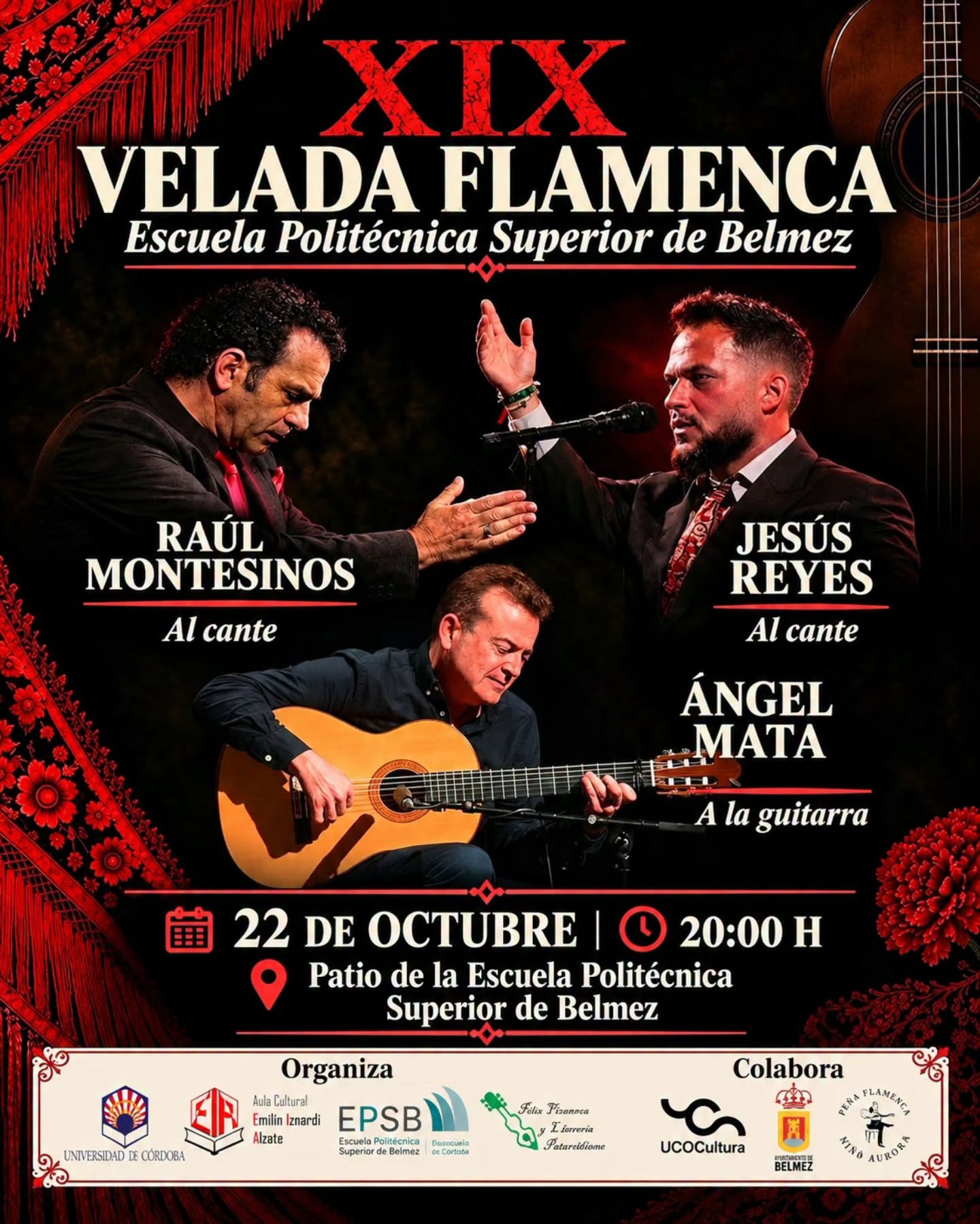 Raúl Montesinos y Jesús Reyes pondrán voz a la XIX Velada Flamenca de la Politécnica de Belmez