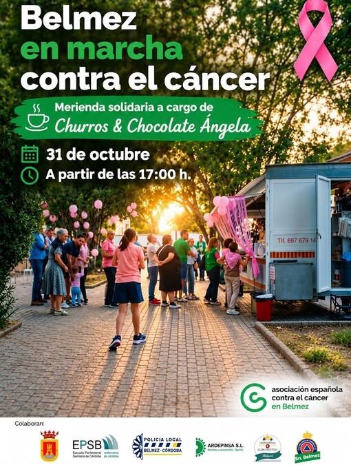 Belmez celebrará una merienda solidaria contra el cáncer de mama el 31 de octubre