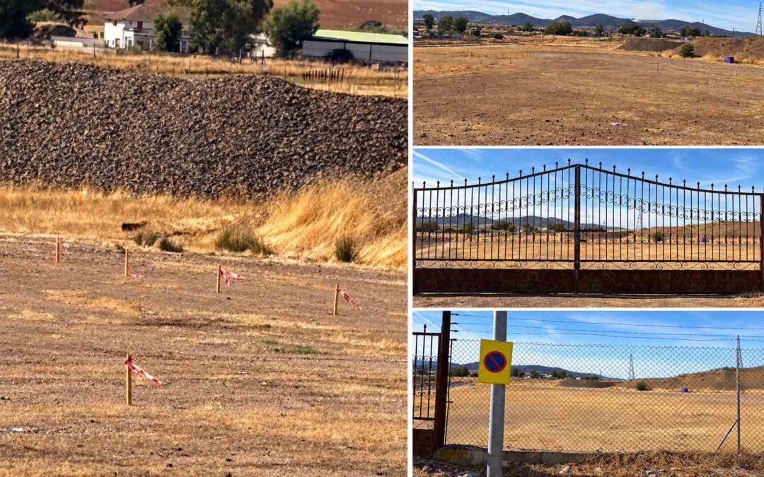 Un solar seco y unas estacas: la pobre imagen del recinto del espectáculo ecuestre de la Feria