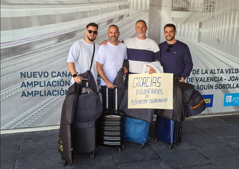Seis policías del Valle del Guadiato colaboraron tras la Dana en Catarroja, que abre el segundo aniversario con un homenaje a la ayuda recibida