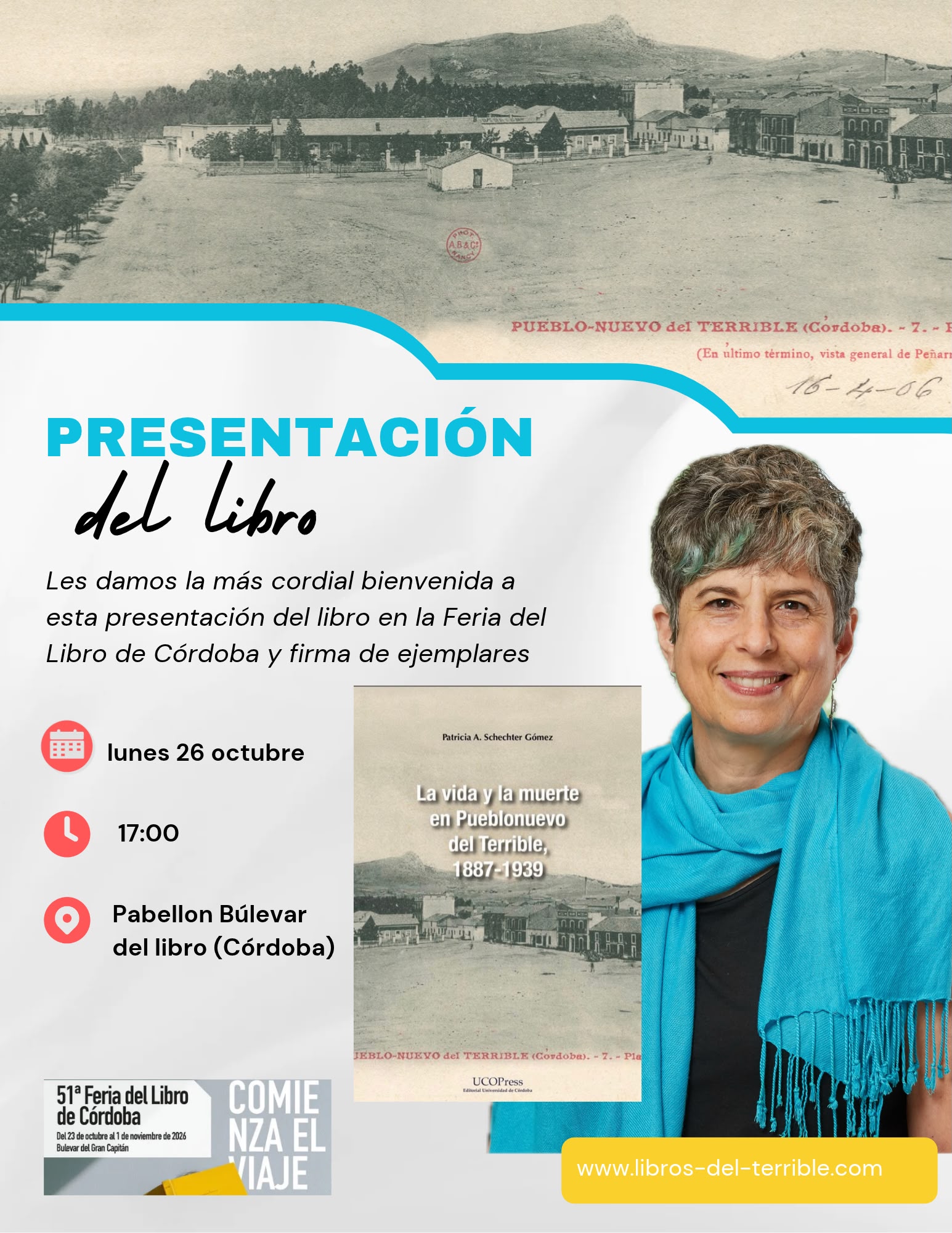 Novedad UCOPress: «La vida y la muerte en Pueblonuevo del Terrible, 1887-1939» de Patricia Schechter Gómez