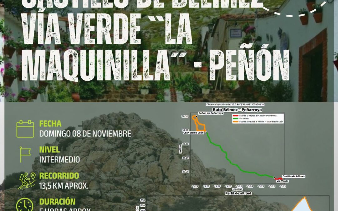 Valsequillo organiza una ruta de senderismo entre el Castillo de Belmez y el Peñón de Peñarroya