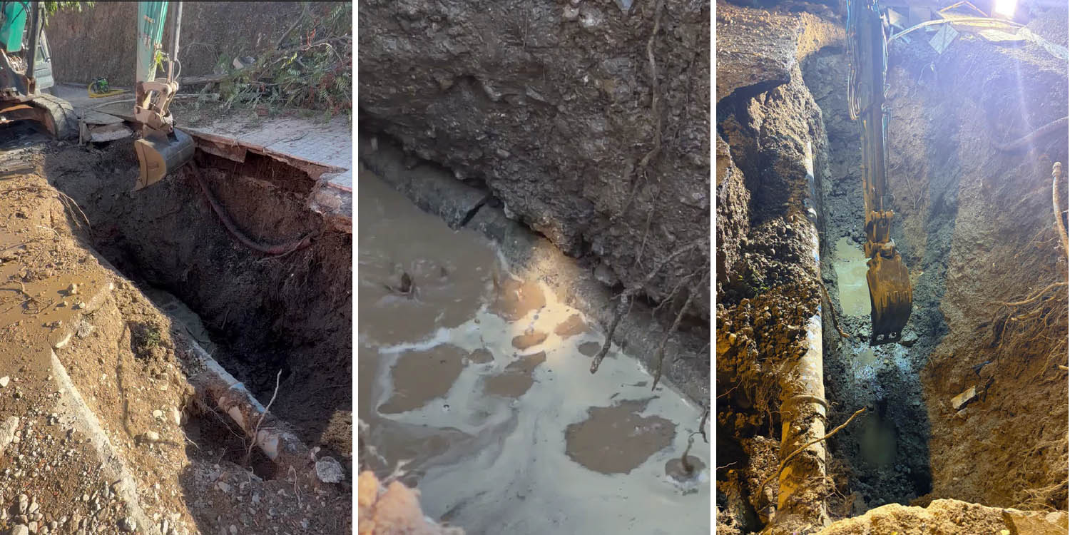 Una rotura en la tubería general afecta al abastecimiento de agua en Peñarroya-Pueblonuevo